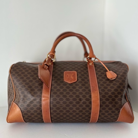 🍦SUNDAE SPRING SALE🍦 Vintage Celine 2000s 40cm Macadam Luggage Travel Carryon - Picture 1 of 16